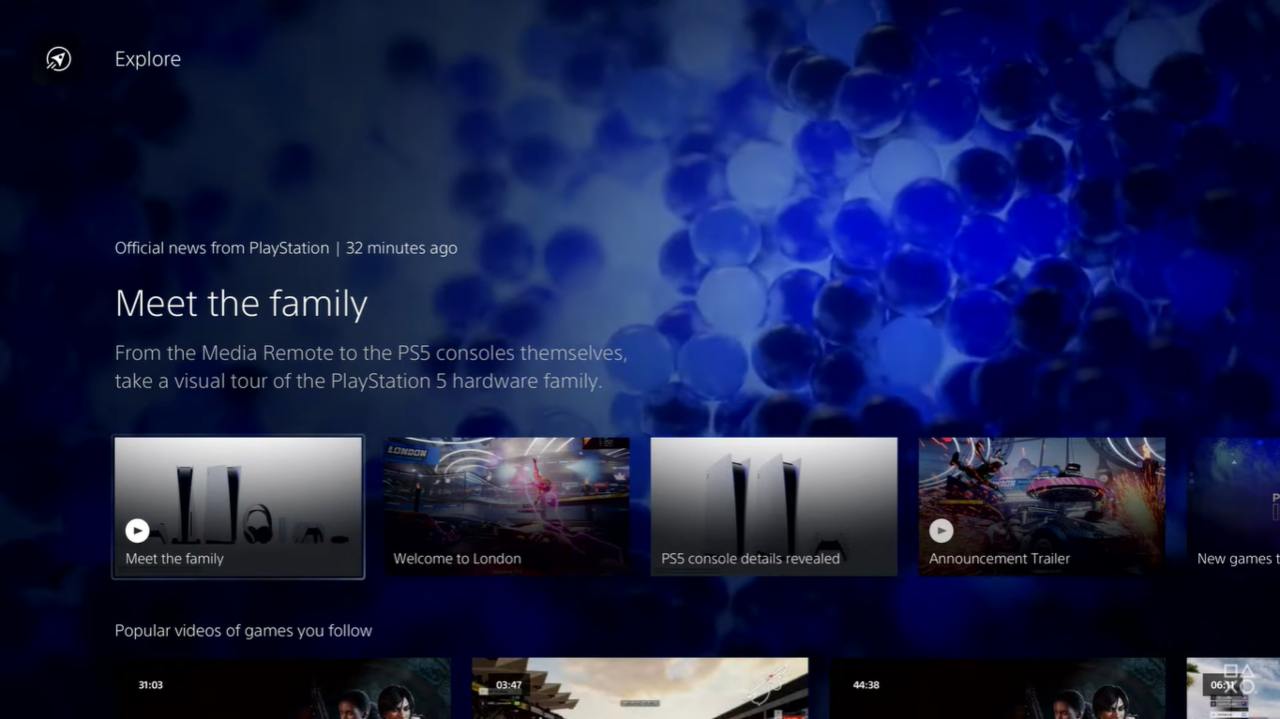Playstation 5 rivela la nuova dashboard e il PS Store
