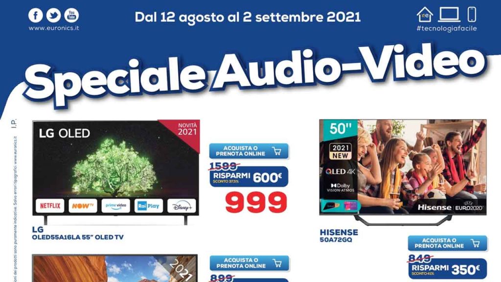 Nuovo Volantino Euronics Una Valanga Di Offerte Sulle Smart Tv 4352