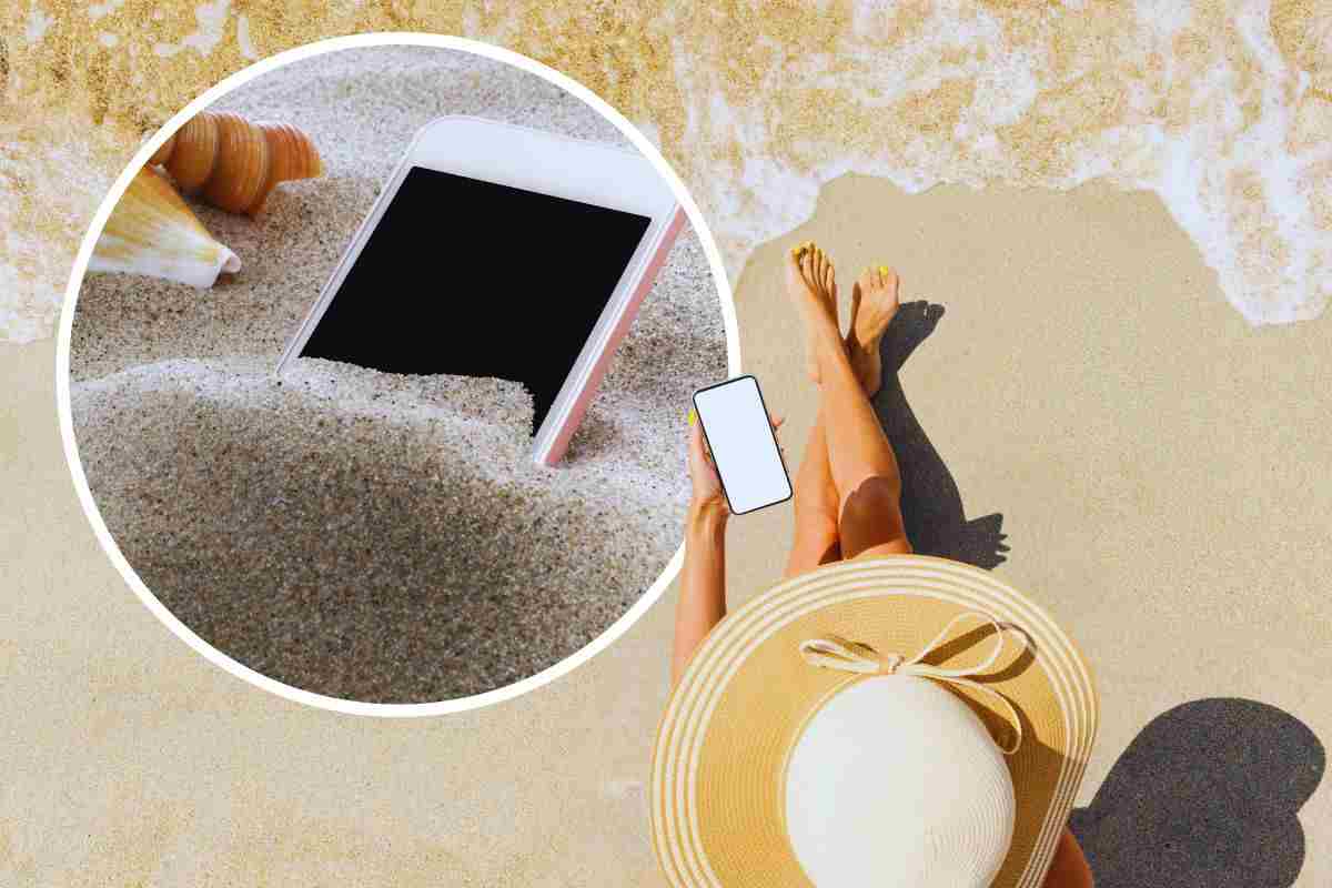 come risolvere il problema dello smartphone nella sabbia