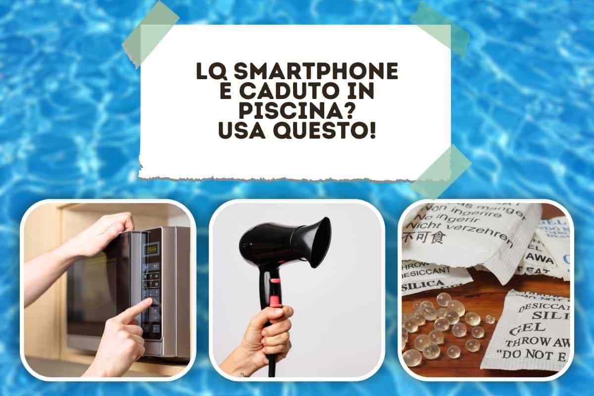 In che modo asciugare uno smartphone che è caduto in acqua