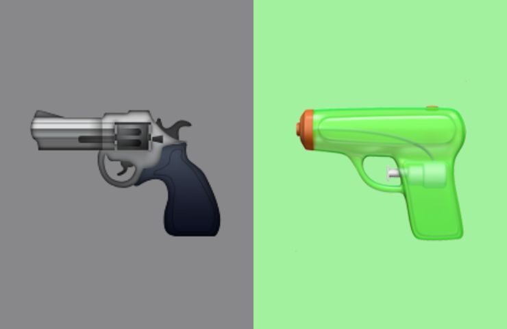 emoji pistola cambiamento