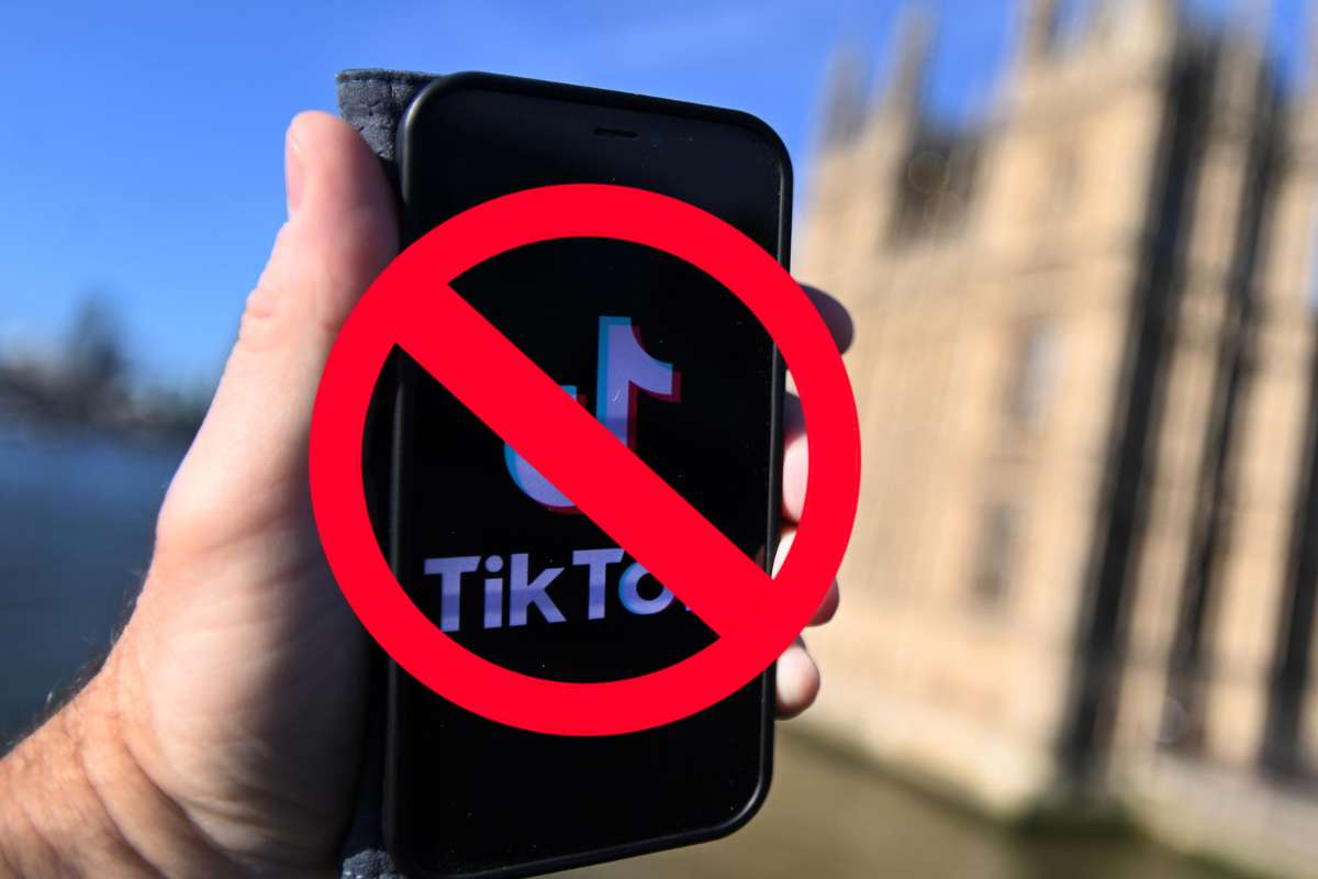 Cellulare con app Tik Tok